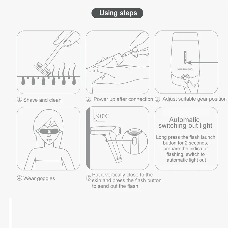 Mаquina de depilacion Laser lescolton 2в1, aparato de pigentacion IPL, dispositivo de belleza 700000 veces uso domestico