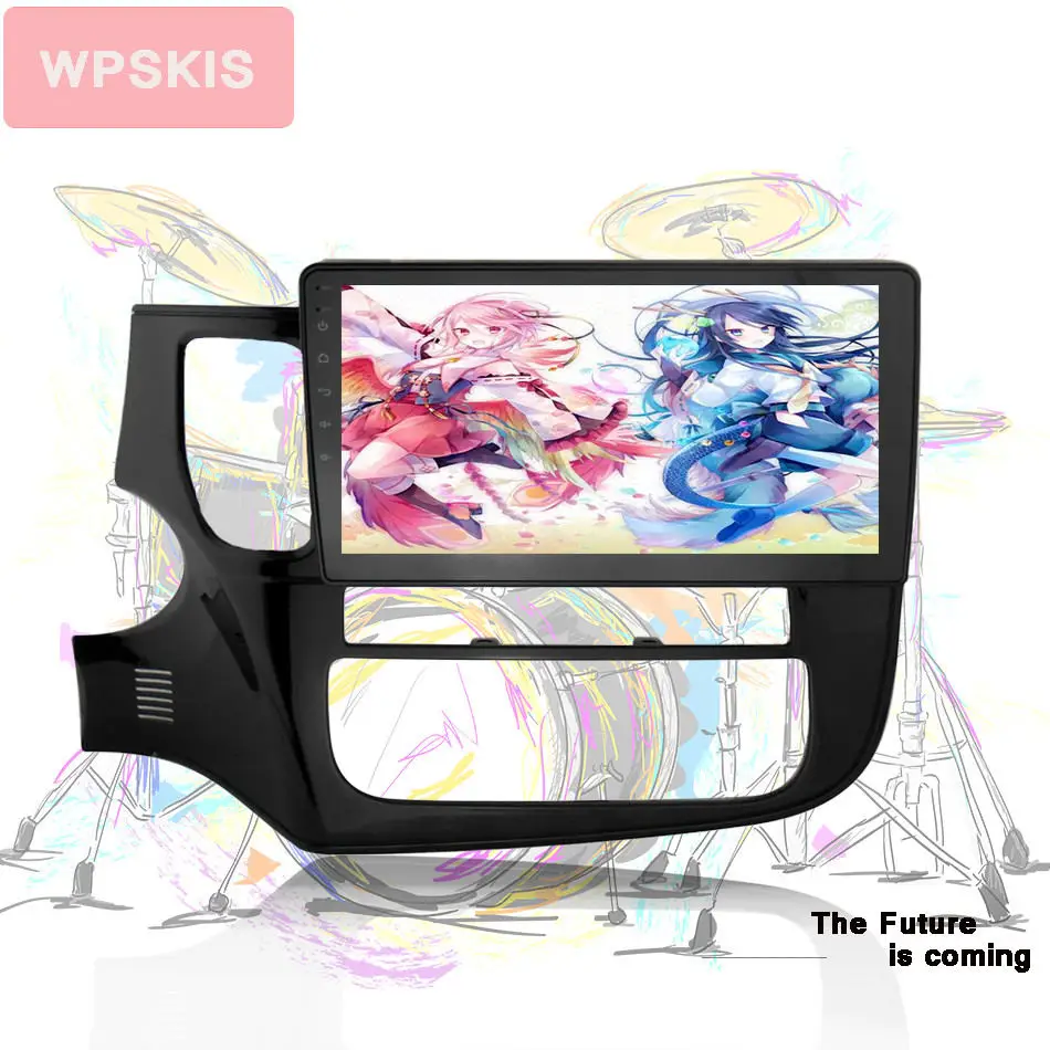 

10.1" android 9.0 car DVD multimedia for Mitsubishi outlander 2014-2017 2018 multimedia autoradio headunits tape recorder 8 core