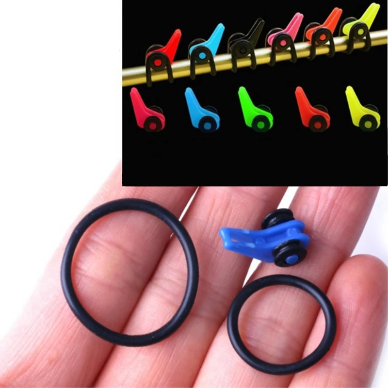

10pcs/set Fishing Hook Secure Keeper Holder Lure Accessories Jig Hooks Safe Keeping For Fishing Rod Tool Bait Casting 7Colors