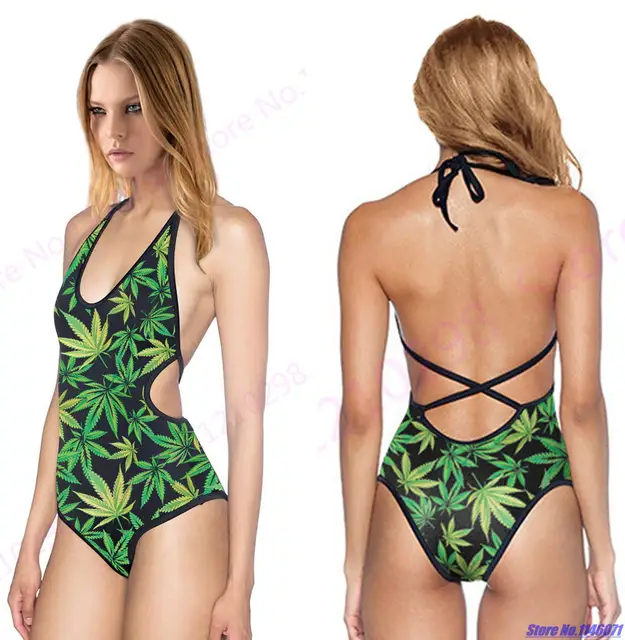 Buy Sexy Strappy Lace up One Piece Classic backless Bikini V neck Bathing Suits