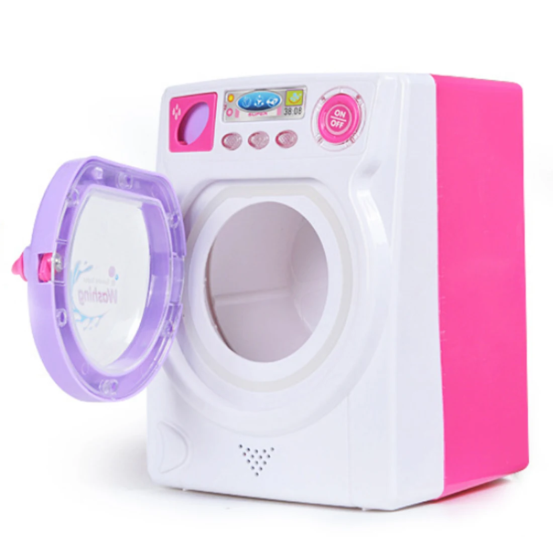 كبير حجم الأطفال مسرحية الأجهزة المنزلية الكهربائية مصغرة غسالة مع الضوء والصوت مسرحية مجموعات الالعاب