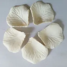 1500 шт 15 упаковок искусственная цветы из шелка полиэфира Белая свадьба слоновой кости платье с лепестками роз Разбрасыватели конфетти для стола ковровая дорожка украшения