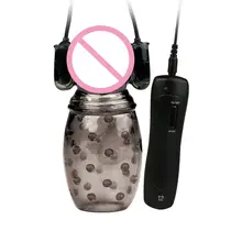 Men’s Delay Ejaculation Penis Exerciser Trainer Prostate Massager Vibrating Penis Sleeve Masturbation Adult Sex Toys For Men