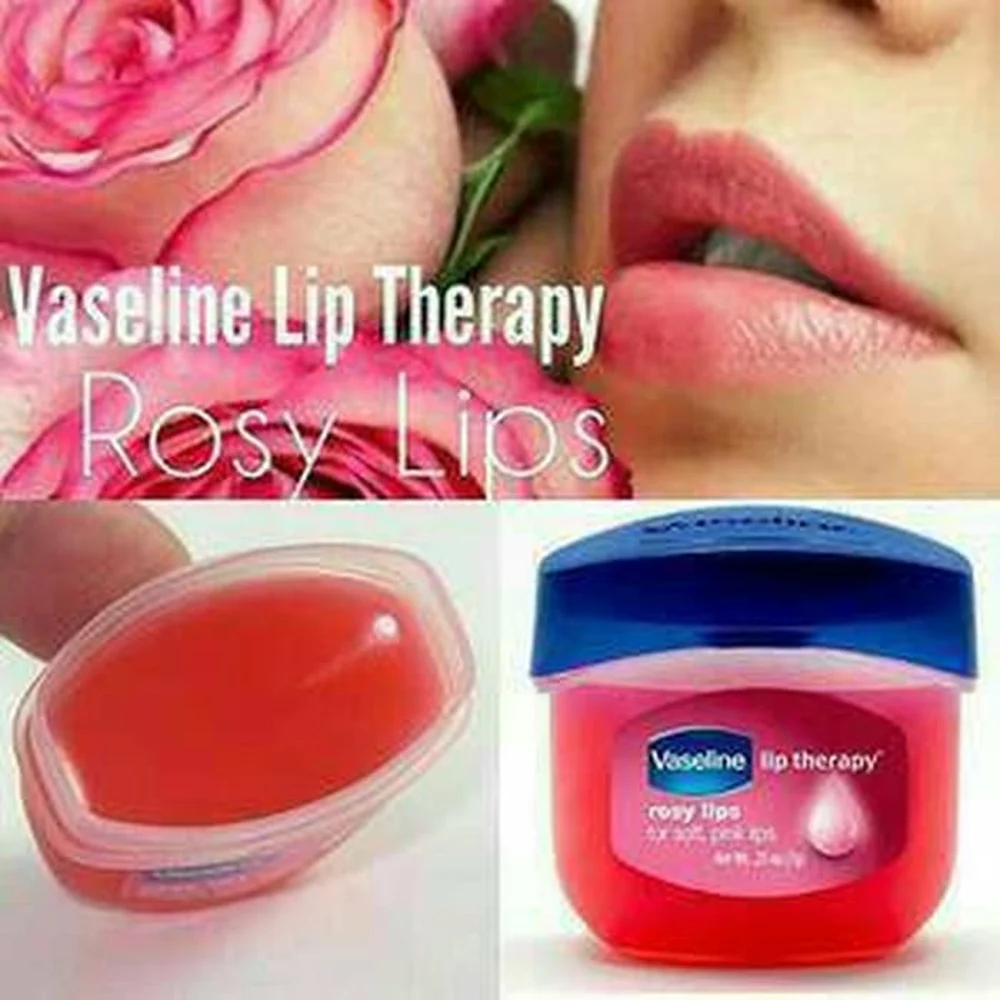 Beli Perawatan Bibir Vaseline Therapy Petroleum Jelly Lip Balm Set Make Up Lipstik Dasar Pelembab Hydrating Lip Plumper BABY LIPS Rosy 7G