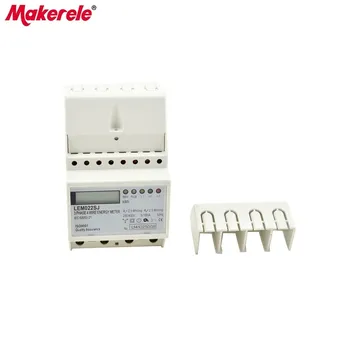 

small three phase MK-LEM022SJ mini Din Rail Electronice Energy Meter