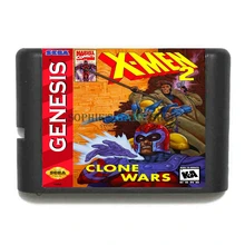 X men 2 Clone Wars 16 bit MD игровая карта для sega 16bit игровой плеер