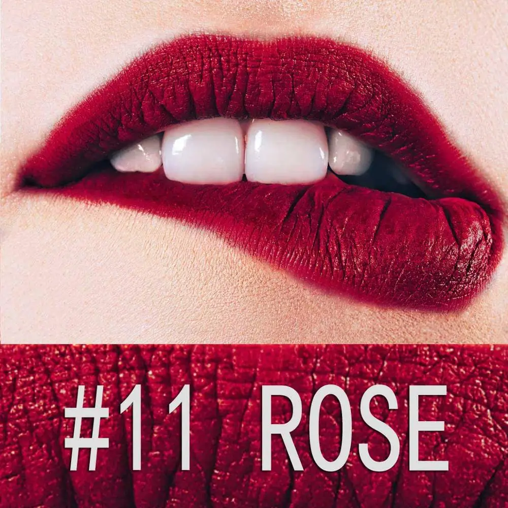 Водостойкий мини-матовый блеск для губ длительный грех жидкая губная помада Макияж для губ оттенок сексуальный красный блеск для губ 12 цветов окраска губ 3,5 г - Цвет: 11