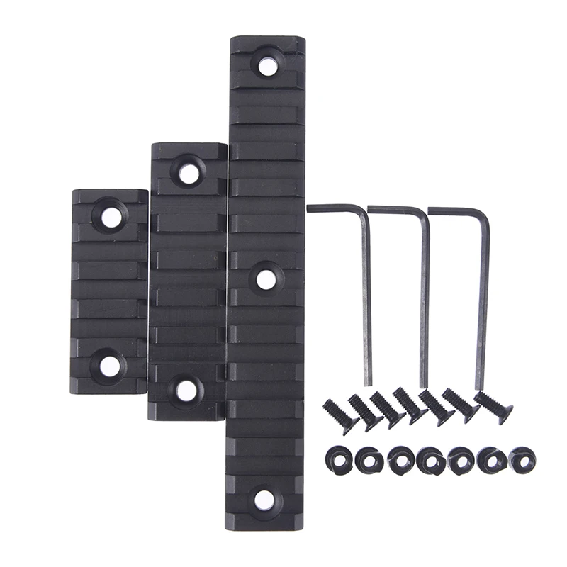 

2/3/5 Inch Picatinny Weaver Rail Airsoft Gun Shooting Accessory Tactical Hunting Slot Aluminum Keymod Scope Mount