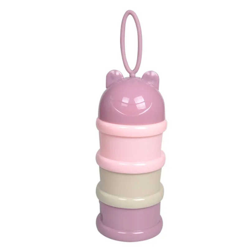 

Food Container Storage Baby Portable Dispensing Toddler Machine Food Box Grid Feeding Child Three Storage Formula
