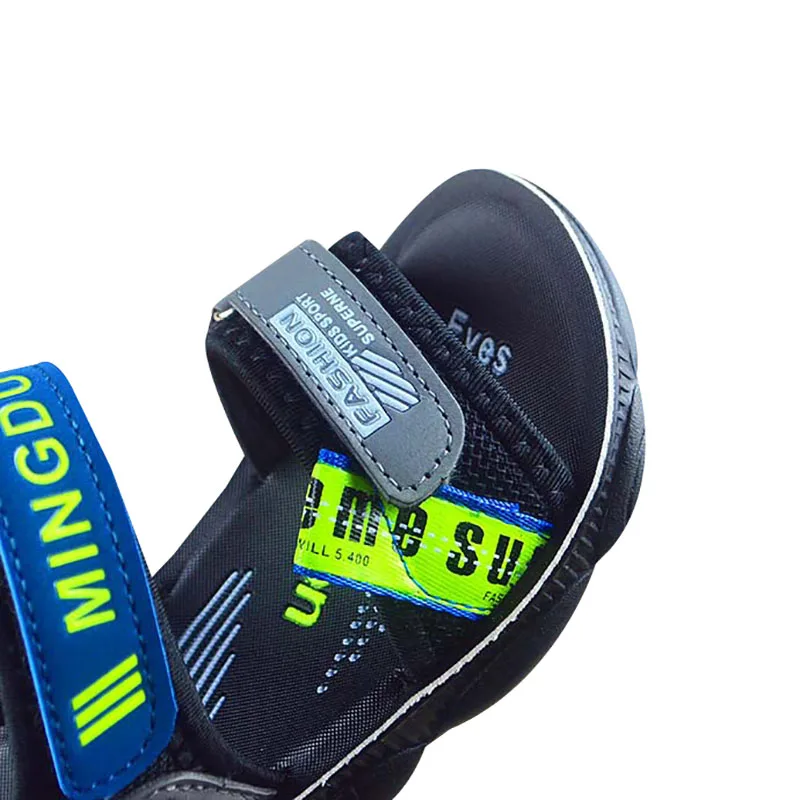 Casual Children Sandals Summer Baby Boys Breathable Anti-Slip Letter Pattern Sandals Toddler Soft Soled Walking Shoes