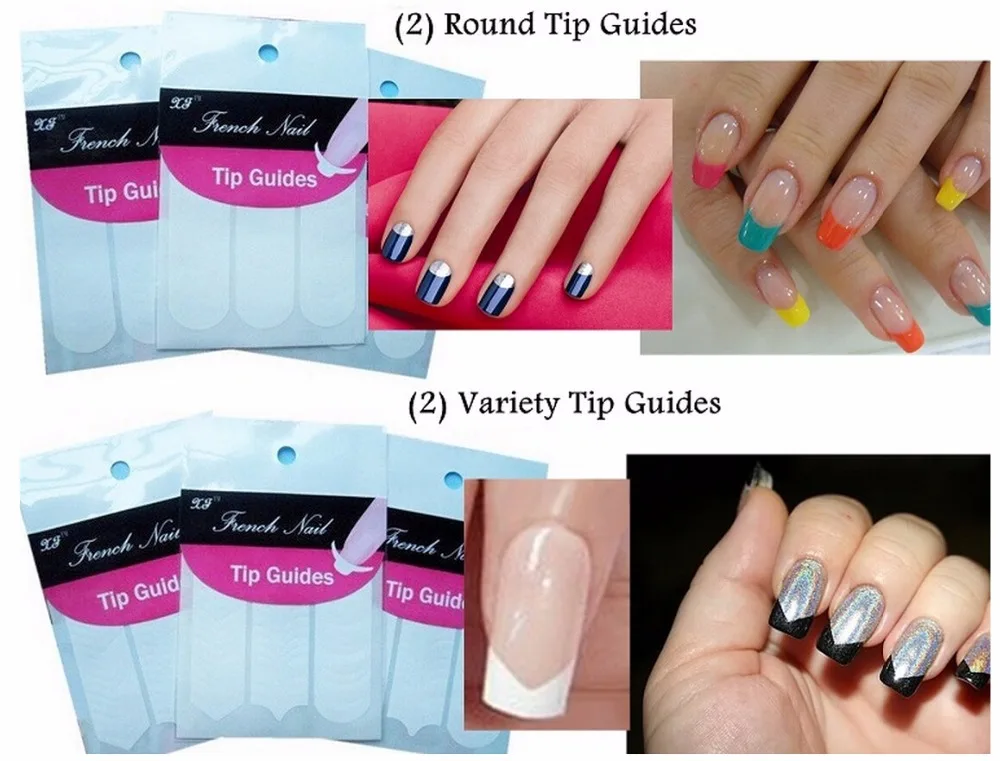 Candy Lover Diy Smile Line French Manicure Sticker Nail Art 6 Pc Set Susan Reusable Sting Tool Diy Nail Art Hollow Template Stickers St Stencil Guide In Decals From Beauty Health On Aliexpress
