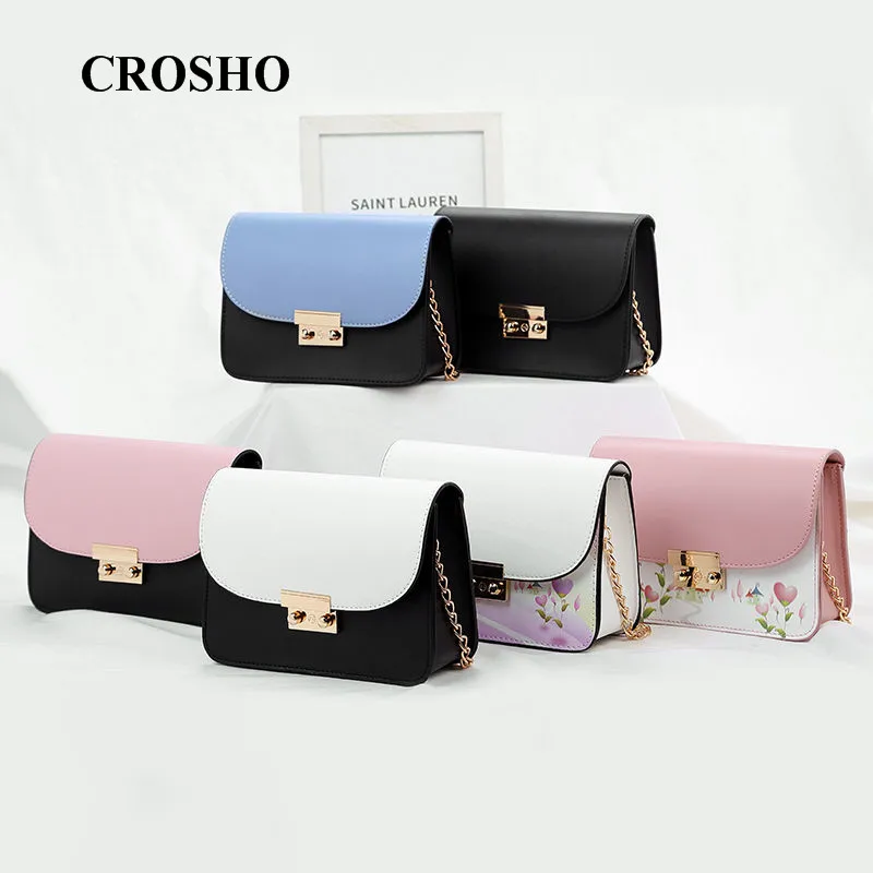 

CROSHO Crossbody Bag Single Shoulder Bag Panelled Messenger Bags