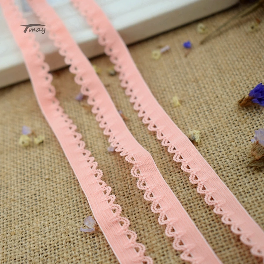 

#1482 Free Shipping 8 yards Small Elastic Band Trim Underwear Stretch Lace Fabric DIY Sewing Craft Garment Lace Ribbon Wholesale