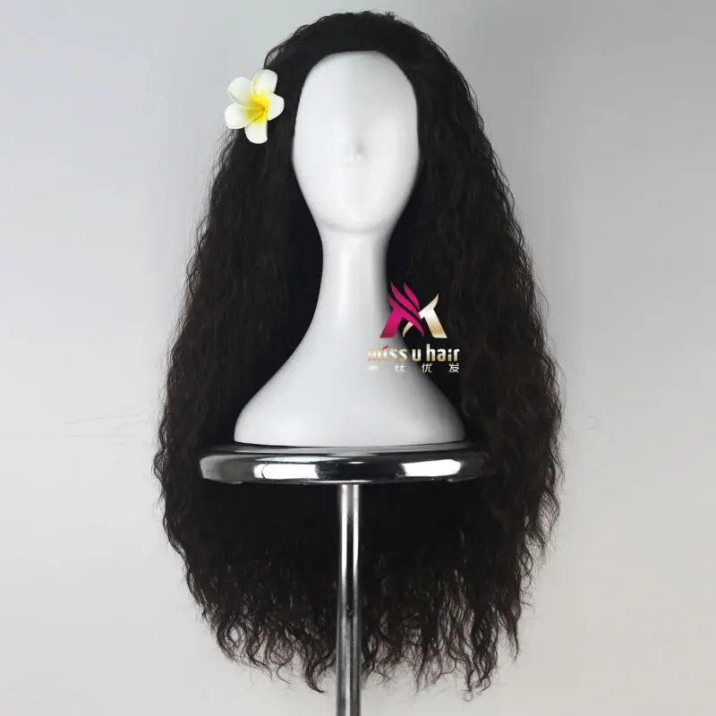 Miss u cabelo feminino longo kinky encaracolado