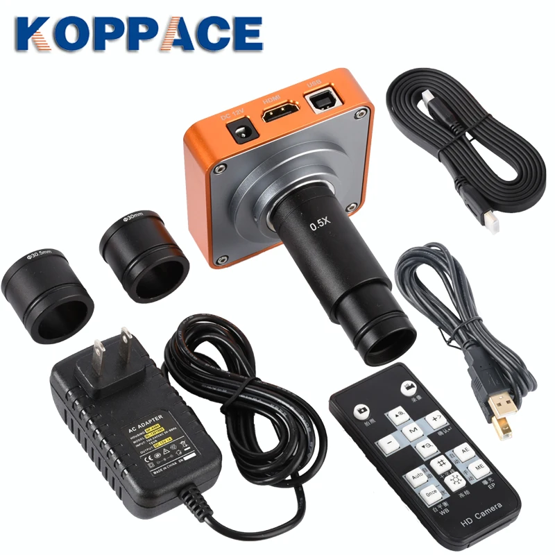 KOPPCE Stereo Microscope Camera Electronic Digital Eyepiece Include with Two Ring adapters from 23.2mm to 30mm and 30.5mm 