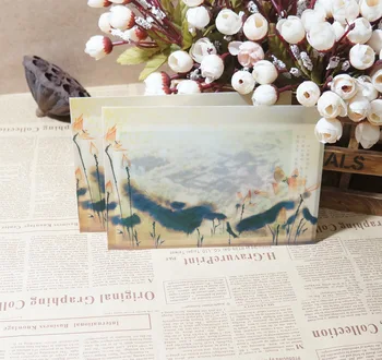

5pcs BZNVN China Style hazy translucent Dutch retro sulfuric acid paper envelopes coast