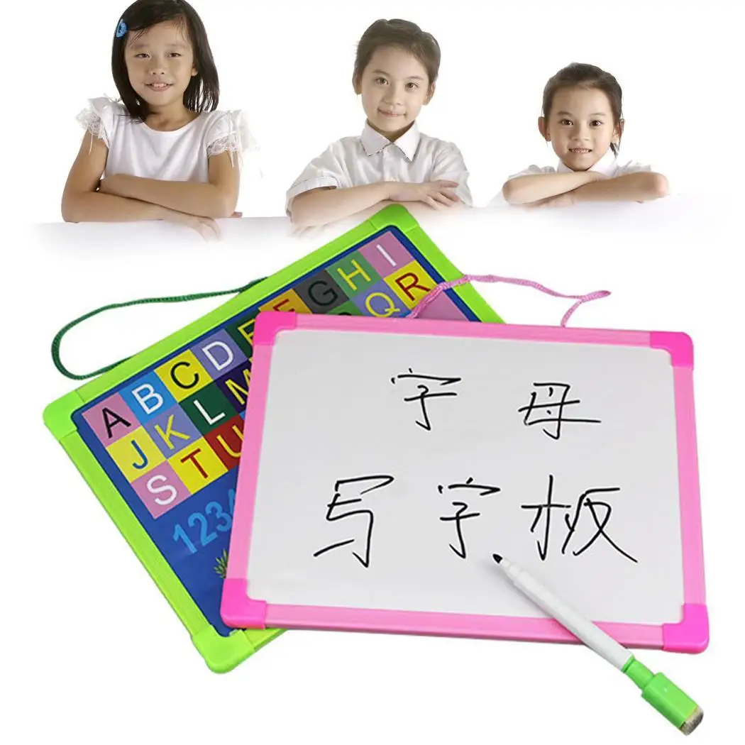 

Kids Portable Rewritable Whiteboard Painting Writing Drawing Attachment Pen Board > 3 Years Old About 70g