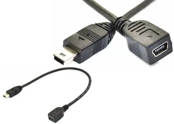 

Mini USB 5 Pin female - male extension cable 0.25m