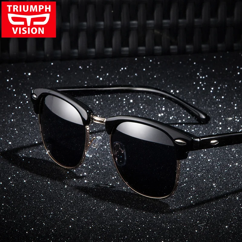 Мужские и женские классические поляризационные очки TRIUMPH VISION Полуободковые
