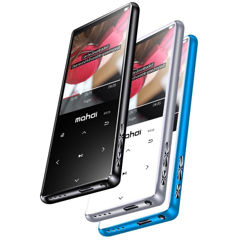 Черный сенсорный экран Bluetooth 4 1 MP3 плеер bulit в 16 ГБ и Динамик с FM радио/записи
