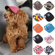 Маленькая летняя парусиновая шапка для домашних животных, бейсбольная кепка с козырьком для собак, шляпа от солнца для щенка, кепка#01