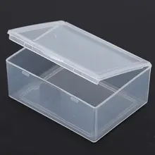 5.5*4.3*2.2cm Mini Storage Box Portable Jewelry organizer Transparent Plastic Name Card Jewelry Organizer Storage Box Case MS514
