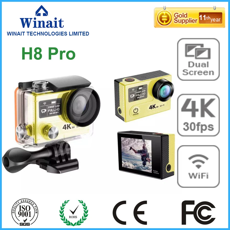 

original eken super 4k wifi action camera H8/8R/8pro , ambar sensor high quality sports camera dhl free shipping
