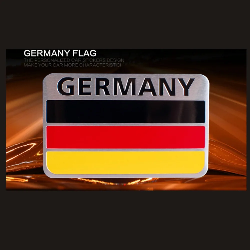 

1pc,Free Shipping,Germany Car National Flag Sticker,Rectangle Cool Car Body / Tuning / Metal Sticker