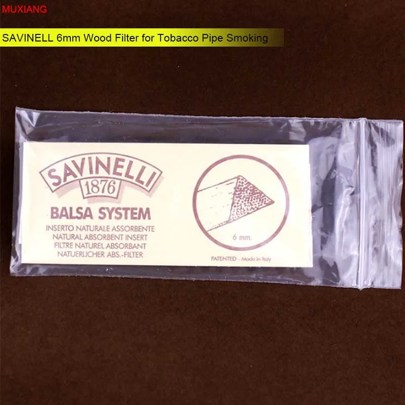 

MUXIANG 20 Pcs/pack 6MM Soft Wood Smoking Pipe Filter for Acrylic Mouthpiece of Tobacco Pipe Filtlers China fd0007