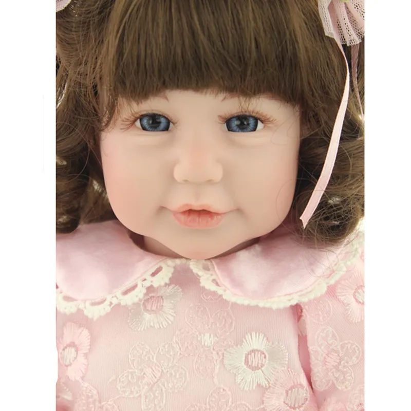 

Cute Adorable Wavy Hair Girls Doll with Clothes,19 Inch Vivid Princess Doll Vinyl Doll Toys for Children Christmas Gift