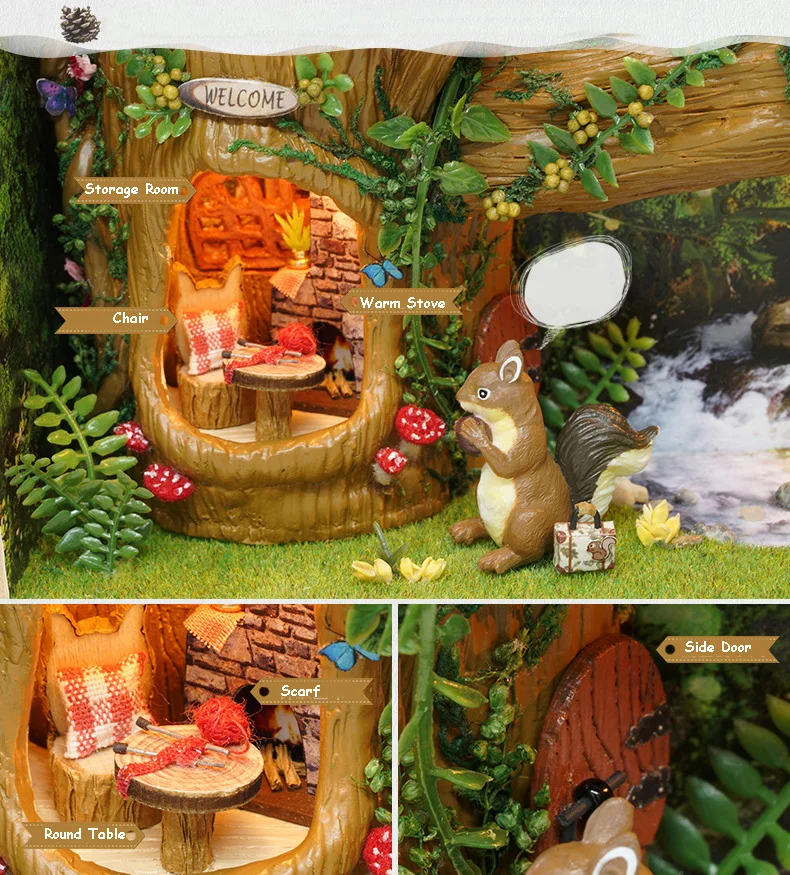 DIY Кукольный дом дизайн рамки для фото станция гайки миниатюрный кукольный домик 3D деревянная Сборная модель игрушки подарки для леди детей