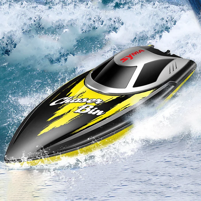 

SYMA Q7 2.4GHz 4CH RC Boat 25km/h High Speed Racing Boat Low Battery Reminder Special Water-Cooled System Waterproof Speedboat