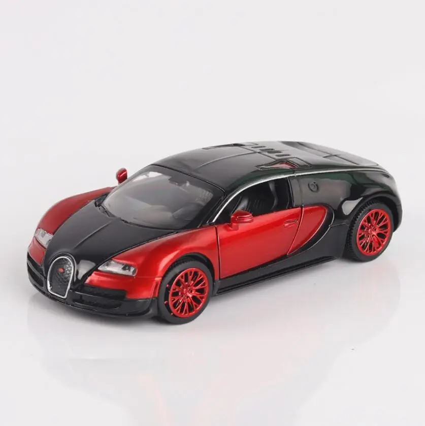 

1/32 Diecasts & Toy Vehicles Alloy Diecast Bugatti Veyron Car Model With Sound&Light Collection Car Toys For Boy Children Gift