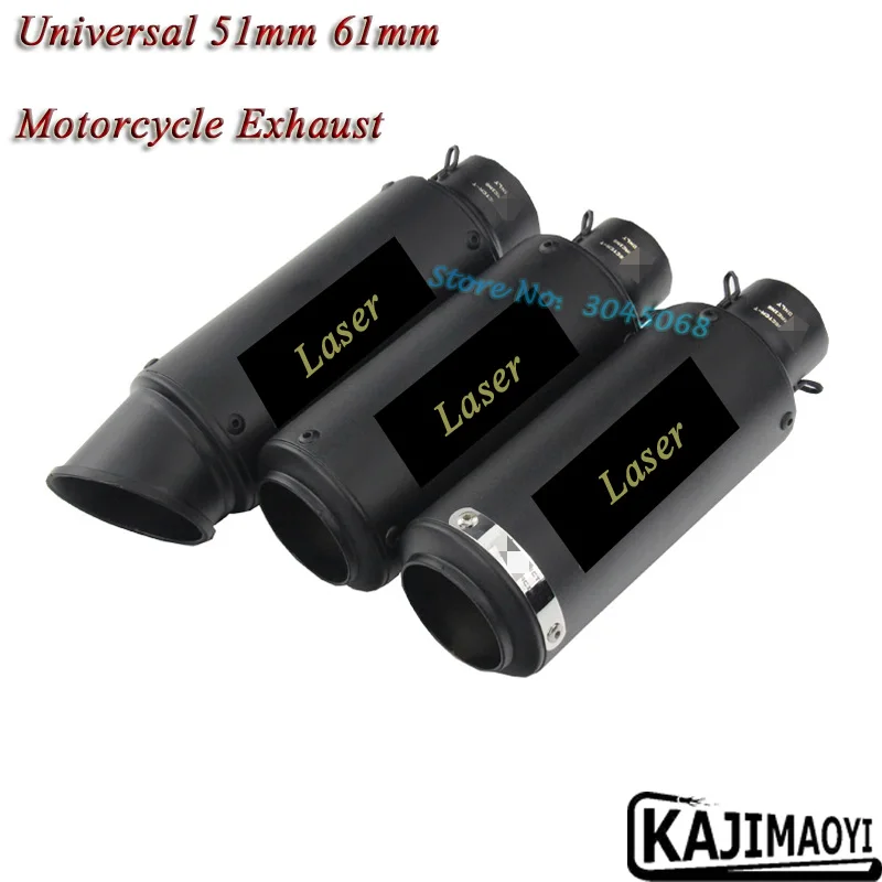 Marcado Láser Universal 51mm 61mm de Escape de la motocicleta silenciador de Escape Moto Escape para Suzuki K8 S1000RR Ninja250 650 CBR1000