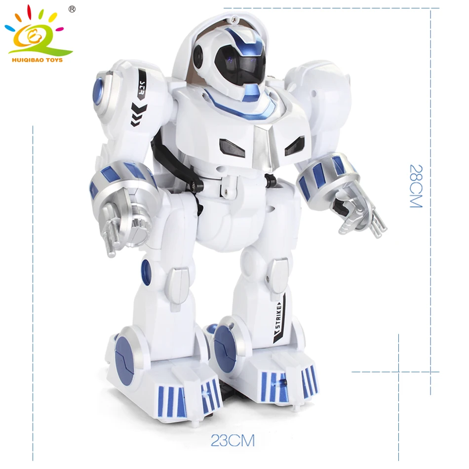 HUIQIBAO TOYS remote control Deformation Walking dance Robot electric action figures intelligent humanoid toys for children gift