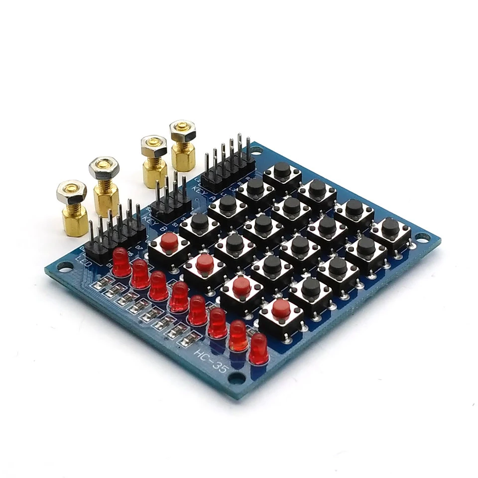 4x4 Keypad matrix keyboard buttons LED Marquee Independent Smart car | Электроника