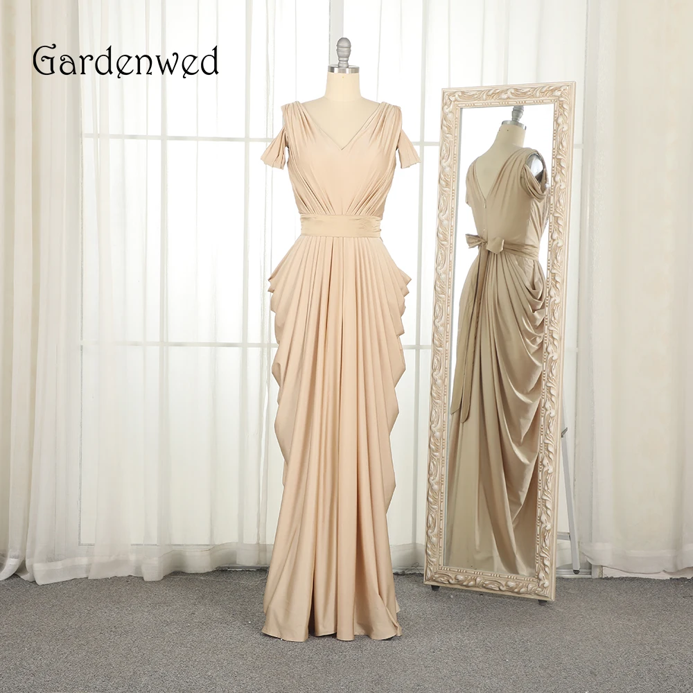 Gardenwed Champagne Evening Dress 