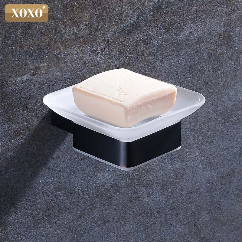 XOXO black stainless steel 304 towel ring robe hook toilet brush holder towel hang bathroom accessories sets of paper clips 4880