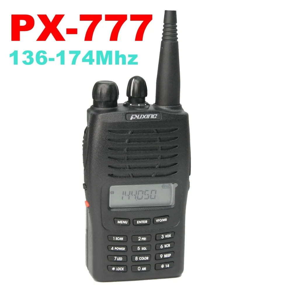 Puxing PX 777 128 канальный VHF/UHF/UH двухстороннее радио добавить бесплатный динамик