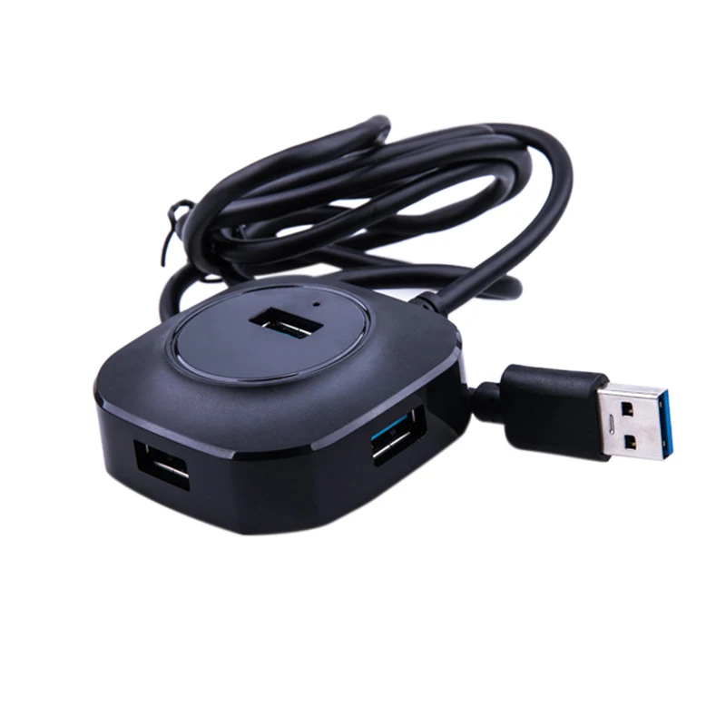 4-портовый USB 3,0/2,0 концентратор адаптер переменного тока, сплиттер для Win XP/2000/7/Vista Поддержка Горячая замена с матовый внешний вид