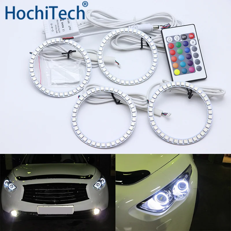 Для Infiniti FX QX70 FX35 FX37 FX50 2009 2010 2011 2013 Многоцветный комплект светодиодов глаза ангела