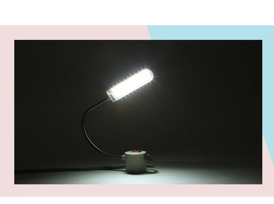 Portable Sewing Machine LED Light Magnetic Mounting Base Gooseneck Lamp for All Sewing Machine  (8)