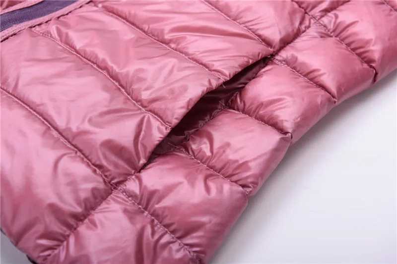 New Women 90% White Duck Down Vest Women's Ultra Light Duck Down Vest Jacket Autumn Winter Stand Collar Sleeveless Coat D187