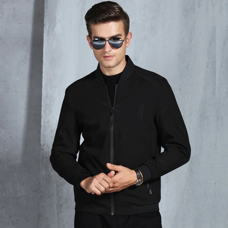 2018 Spring Autumn Casual Solid Fashion Slim Jacket Men Overcoat Baseball Jackets Men's streetwear Jacket