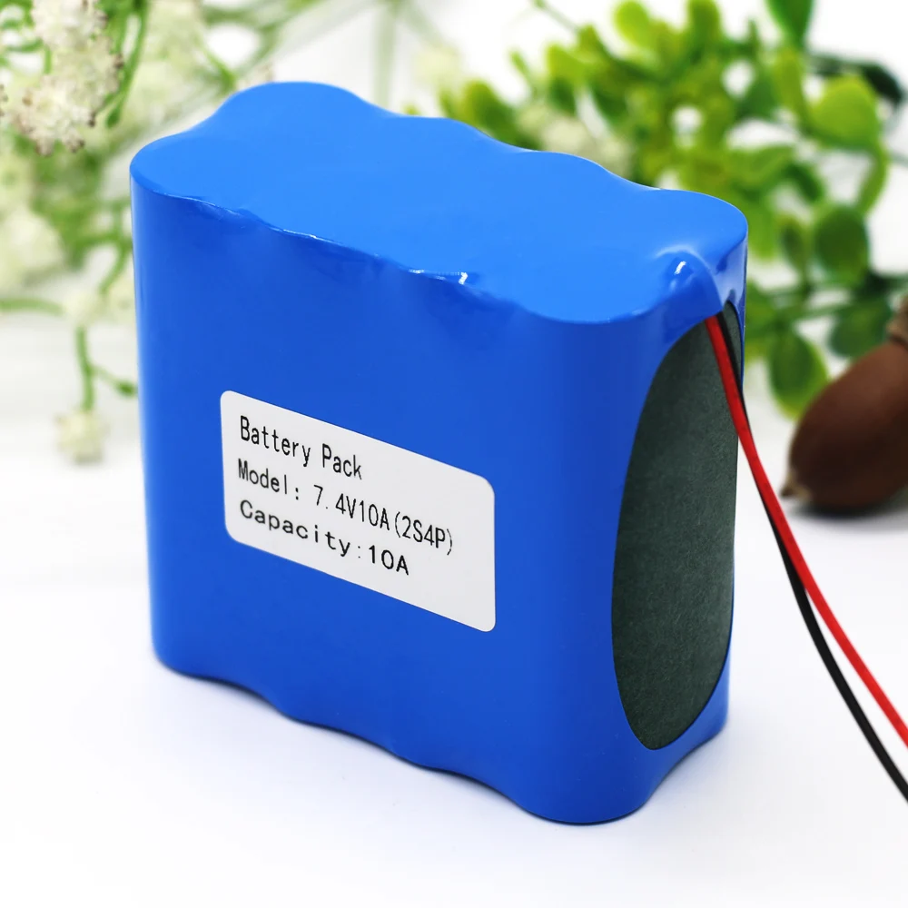 KLUOSI 2S4P 7,4 V/8,4 V 10000mAh аккумулятор 18650 Аккумулятор 10Ah аккумуляторная батарея для велосипедных фар/CCTV/камеры/Электрический