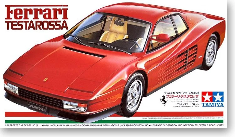 TAMIYA Testarossa 1 24 sports car No 059 code 24059