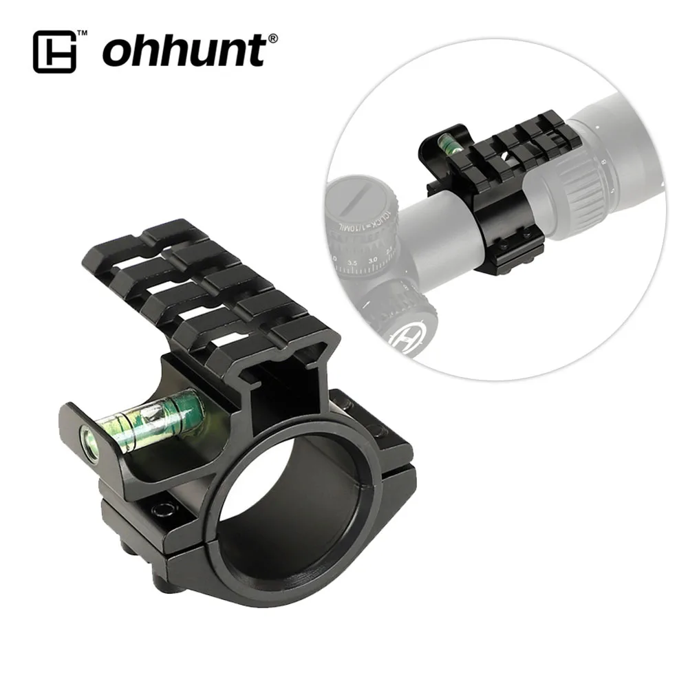 Ohhunt СОП баррель крепление 25,4 мм 30 мм кольцо адаптер с пузырьковым уровнем для 20 мм Вивера Пикатинни