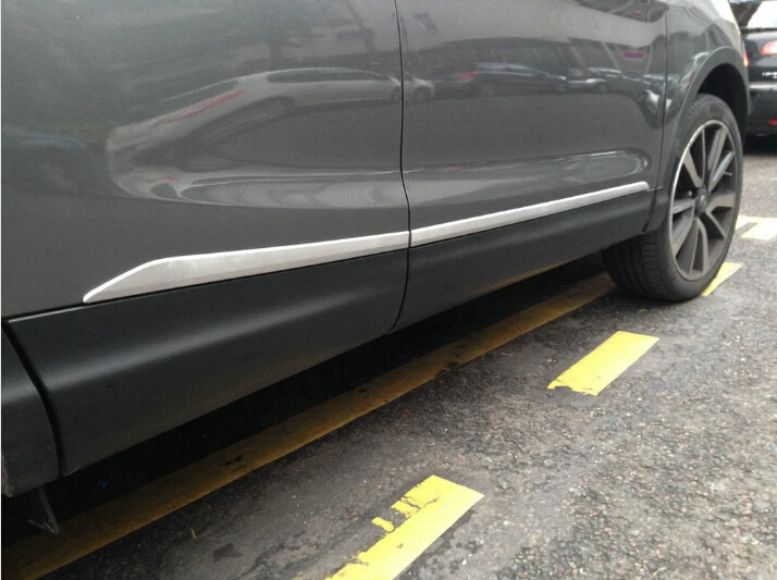 4PCS CAR SIDE DOOR BODY PROTECTOR Molding COVER TRIM FOR Nissan Qashqai