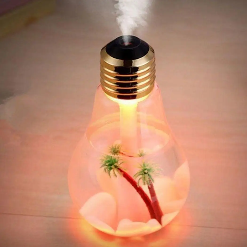 

400ml LED Lamp Ultrasonic Humidifier for Home Essential Oil Diffuser Air Freshener Mist Maker