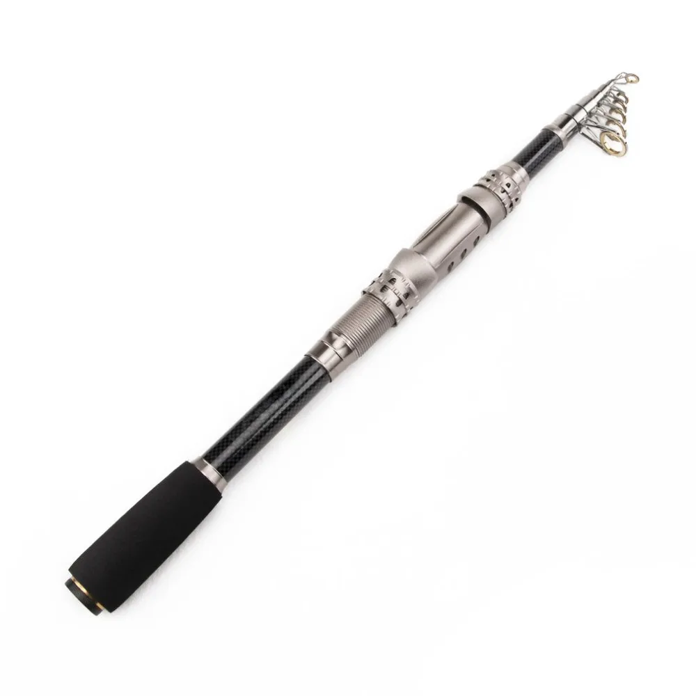 

Carbon Sea Rod 1.8M 2.1M 2.4M 2.7M 3.0M 3.3M Portable Telescopic Fishing Rod Rotating Fish Hand Fishing Tackle Tool